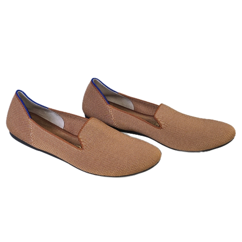 Rothy's Tan/Brown Knit Slip-On Flats